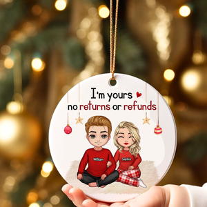 You And Me We Got This, Custom Appearances And Names- Personalized Ceramic Ornament - Gift For Christmas, Gift For Couple