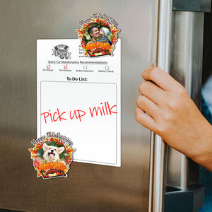 Happy Thanksgiving Custom Photo - Personalized Fridge Magnet - Gift For Family