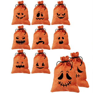 Custom Halloween Face - Halloween Season - Personalized Drawstring Candy Bag, Halloween Gift, Gift Wrapping