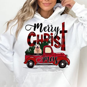 Merry Christmas Pet Photo - Gift For Pet Lover - Personalized T-Shirt