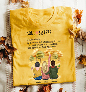 Personalized Besties Tshirt, Soul Sisters, Gift For Besties