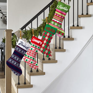 Custom Name - Personalized Christmas Socks Decoration - Christmas Gift, Gift For Family