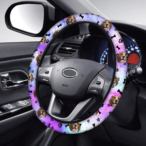 Custom Pet Photo - Personalized Steering Wheel Cover - Gift For Pet Lover