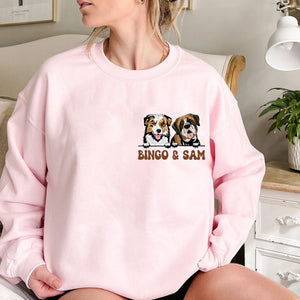 In My Dog Mom Era Cute Dogs Personalized Double Sided Sweatshirt - Gift For Pet Lover