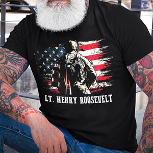 Until I Am Out Of Amo Or I Am Out Of Blood - I Will Fight For American - Personalized Veteran T-Shirt, Gift For Veterans