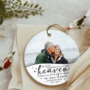 Because Someone We Love Is In Heaven- Personalized Ornament - Gift For Christmas, Family Gift, Memorial Gift