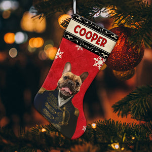 Pet With Royal Clothes - Personalized Christmas Socks Decoration - Custom Photo Gift, Christmas Gift