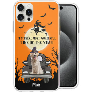 Most Wonderful Time Of The Year - Custom Photo And Name - Personalized Phone Case, Gift For Halloween