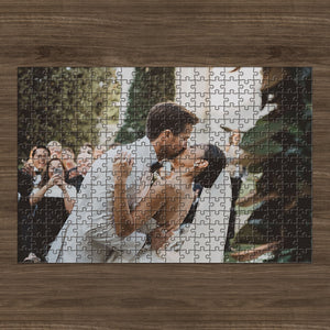 Custom Your Photo, Personalized Wooden Jigsaw Puzzles For Adults and Kids, Gift For Family, Gift For Couple, Wedding