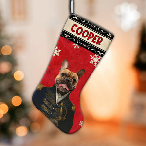 Pet With Royal Clothes - Personalized Christmas Socks Decoration - Custom Photo Gift, Christmas Gift