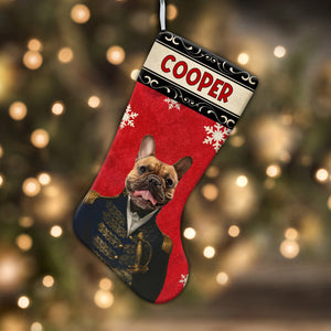 Pet With Royal Clothes - Personalized Christmas Socks Decoration - Custom Photo Gift, Christmas Gift