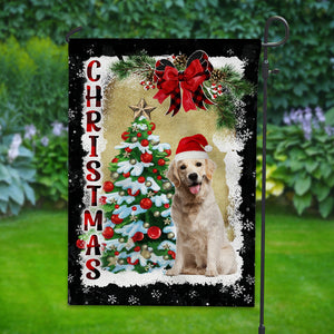 Christmas Pet Photo- Personalized Flag - Gift For Family, Gift For Pet Lover, Christmas Gift