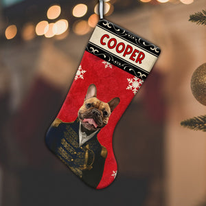 Pet With Royal Clothes - Personalized Christmas Socks Decoration - Custom Photo Gift, Christmas Gift