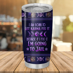 Personalized Witch Tumbler/Wine Tumbler - Gift Idea For Halloween/Witch Lovers - I'm The Crazy Witch