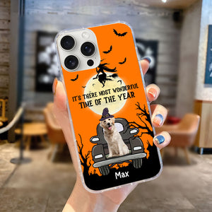 Most Wonderful Time Of The Year - Custom Photo And Name - Personalized Phone Case, Gift For Halloween