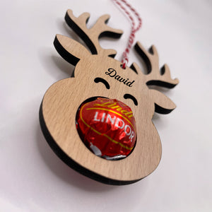 Custom Christmas The Reindeer Name, Personalised Wooden Place Names - Christmas Gift For Family