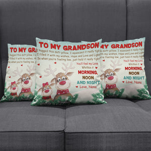 You'll Feel My Love Morning, Noon And Night - Personalized Pillow, Family Gift