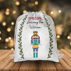 Special Delivery For Job Character- Personalized String Bag, Christmas Gift, Gift For Family